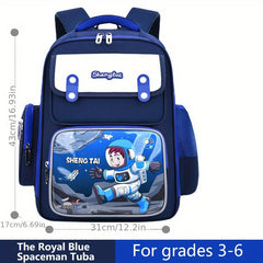 Kids Spine Protection Backpack Boys Girls Cartoon Elementary School Student Grad