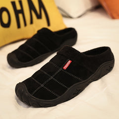 Men's Warm Fleece Non Slip Slides Slippers Comfortable Shoes