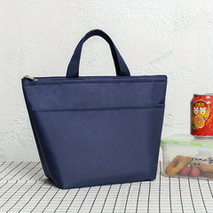 300D Oxford Cloth Lunch Bag Insulated Hand-held Outdoor Picnic Waterproof Bag