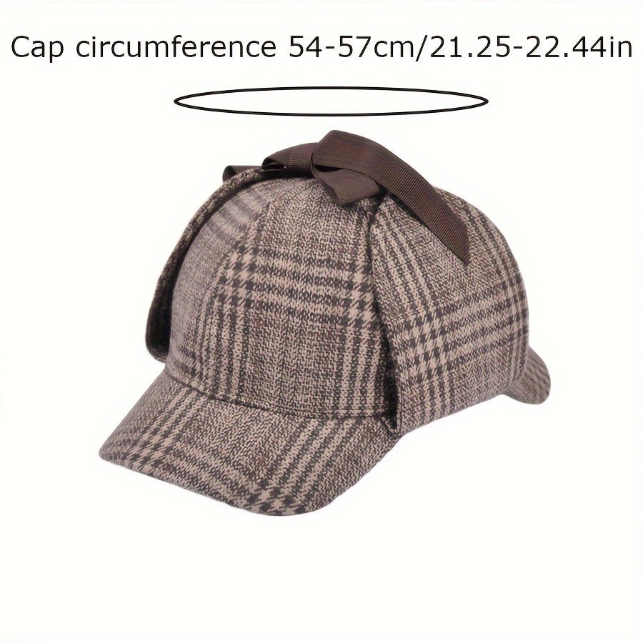 Detective Costume Hat Cosplay Hat Vintage Hat Deerstalker Hat Cap