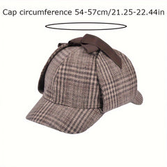 Detective Costume Hat Cosplay Hat Vintage Hat Deerstalker Hat Cap