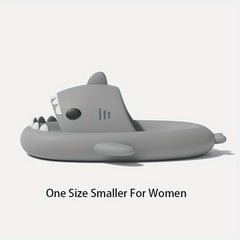 Cartoon Shark Cloud Slides Unisex Lightweight Non Slip Slippers