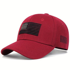 Vintage Flag Embroidery Baseball Cap Sun Hat Adjustable Lightweight Dad Hats