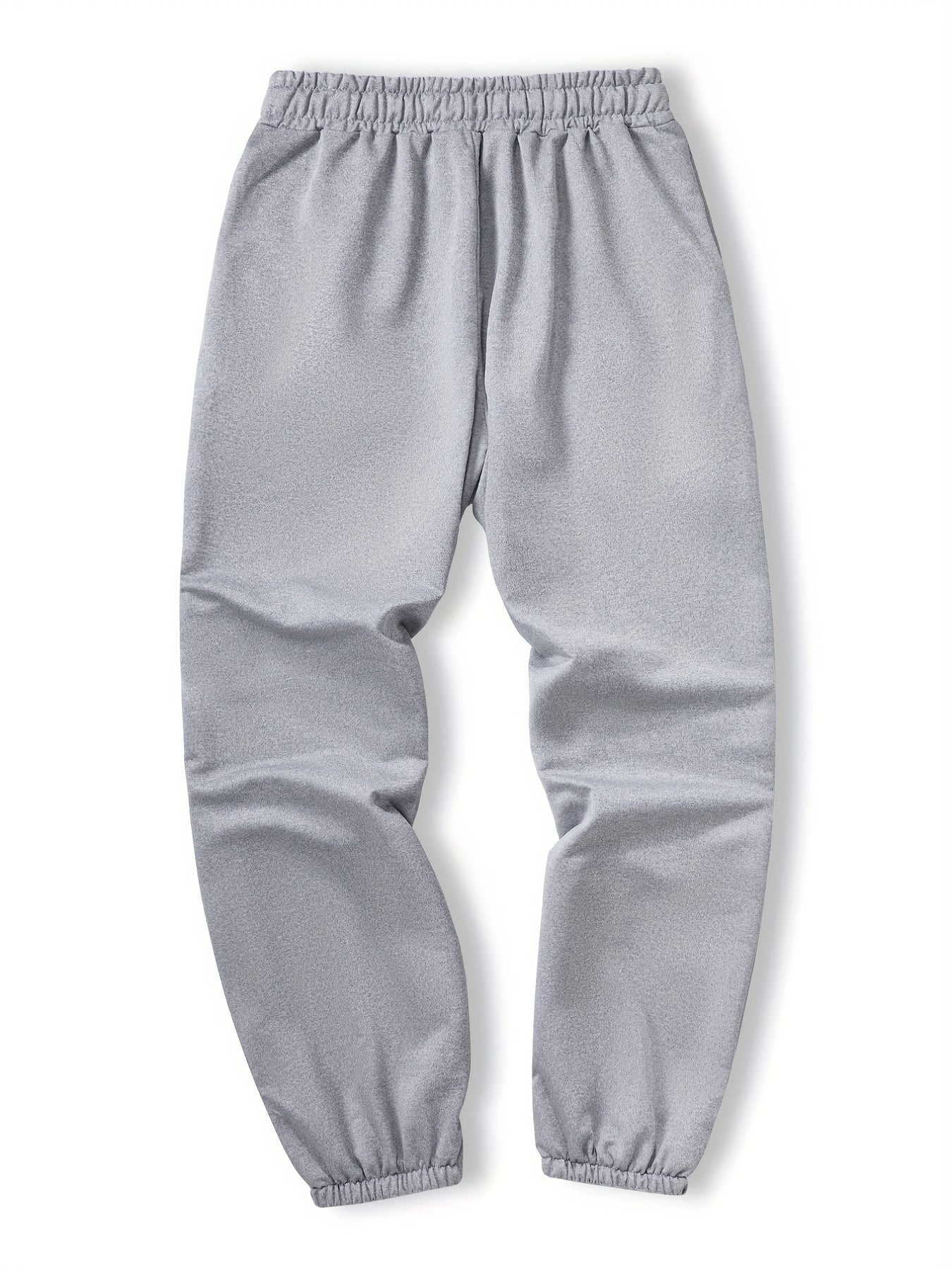 Letter Print Stretch Joggers Men's Casual Sweatpants