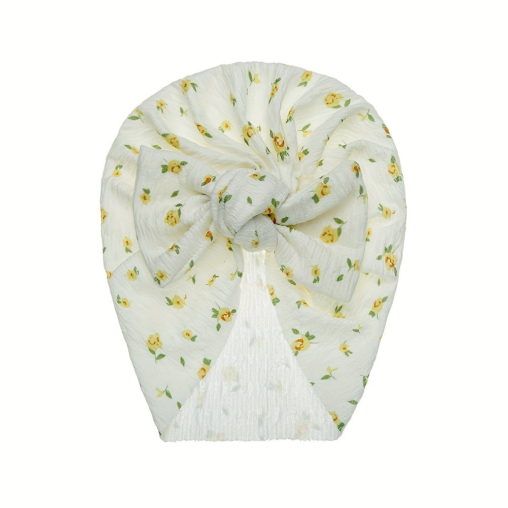 Baby Hat Soft Comfortable Cap For Toddler Kids Girls Flower Print