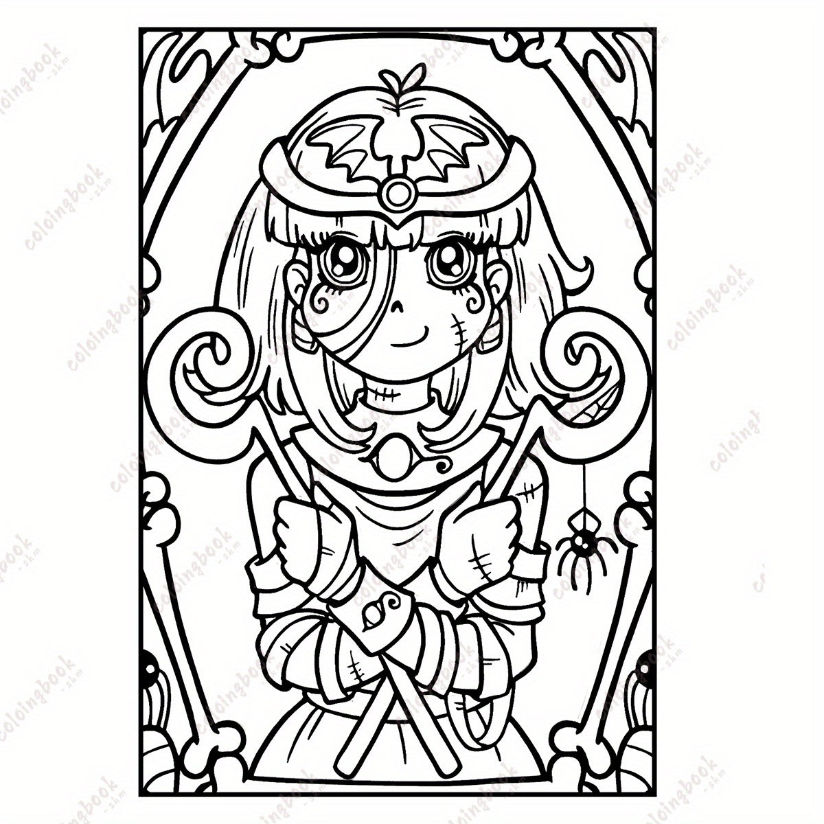 Deluxe Creepy Portrait Painting Coloring Book - Upgraded Edition