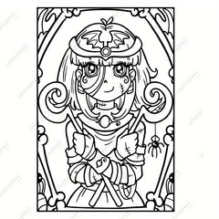 Deluxe Creepy Portrait Painting Coloring Book - Upgraded Edition