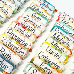 Floral Laminated Bible Tabs for Women & Men 75pcs
