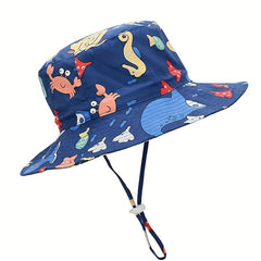 Cartoon Fisherman Hat Wide Brim Sun Protection Bucket Hat