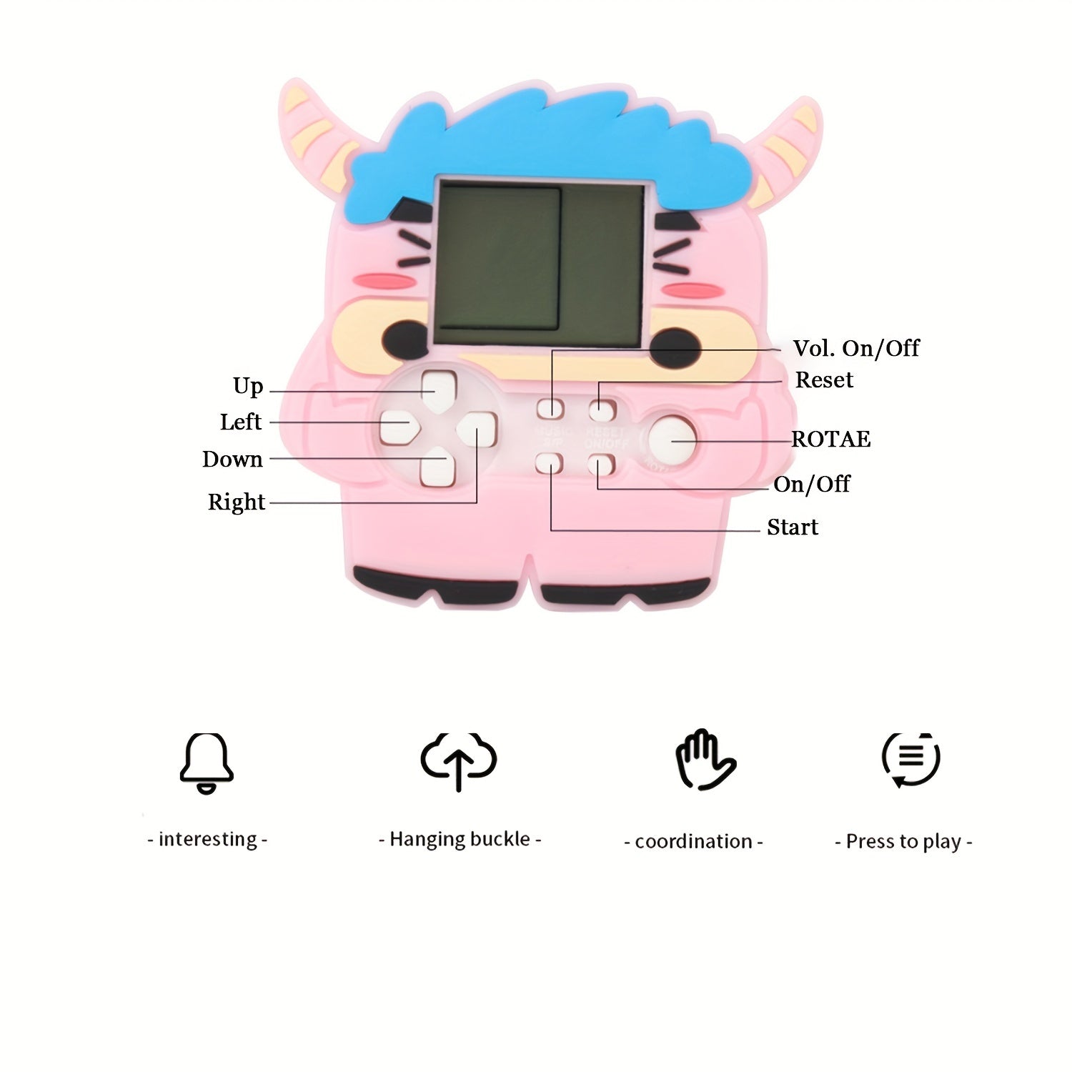 Cow Keychain Fun Outdoor Toy And Bag Accessory