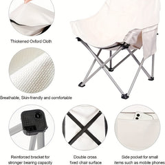 Folding Portable Chair Outdoor Leisure Chair For Camping with Storage Bag