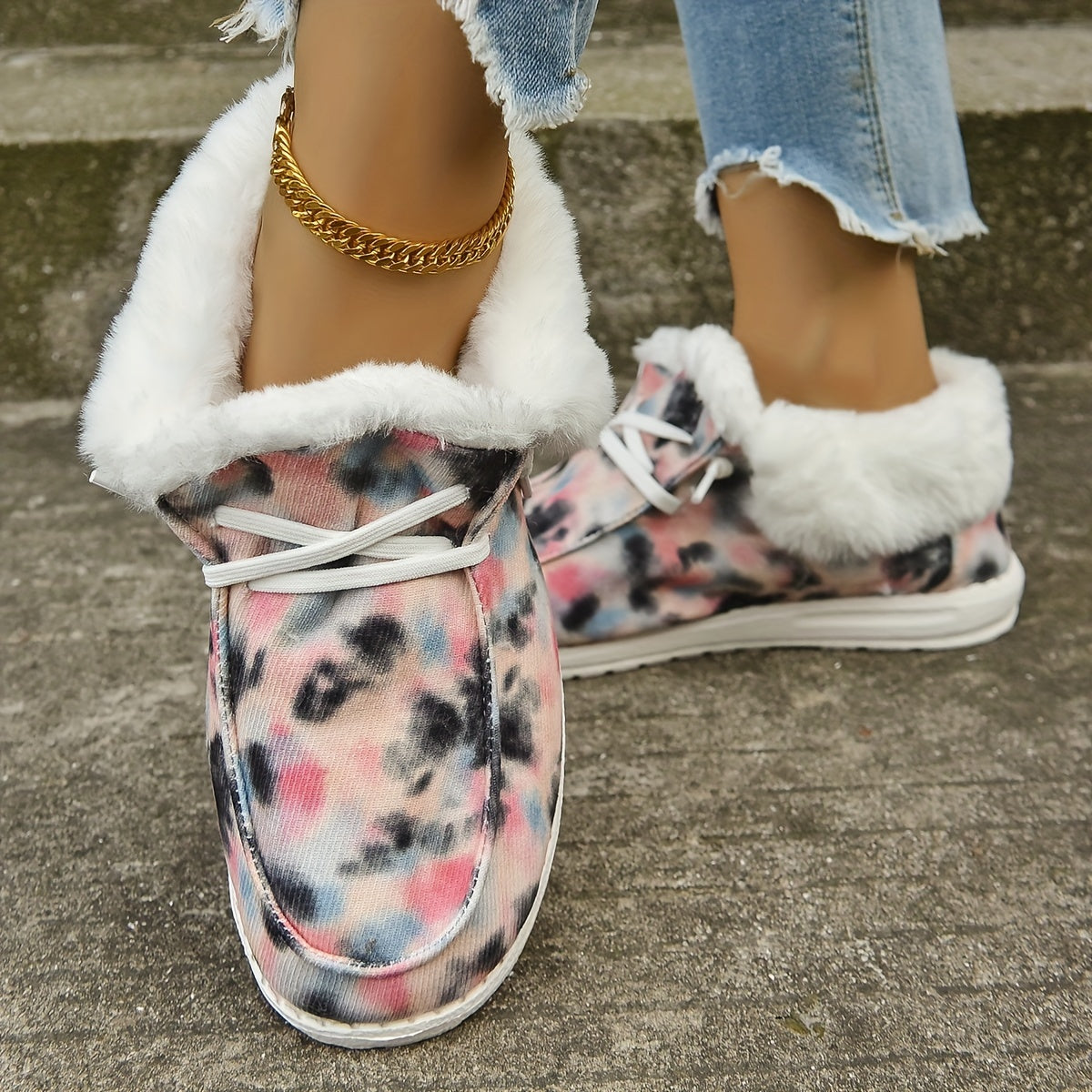 Women's Non Slip Winter Warm Snow Boots Soft Comfortable Platform Shoes