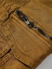 Men's Lightweight Cotton Cargo Shorts with Flap Pocket