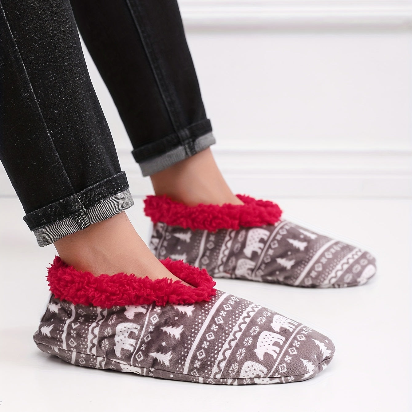 Cozy Christmas House Slippers for Men