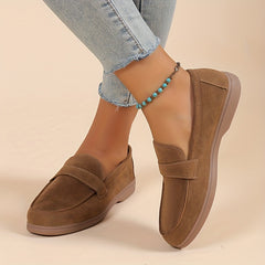 Women's Comfortable Round Toe Slip-On Flat Loafers