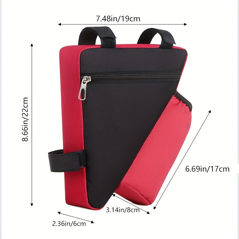 Waterproof Bicycle Storage Bag Front Tube Frame Holder