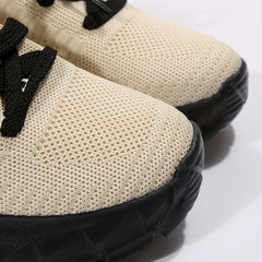Women's Shockproof Running Shoes Lightweight Breathable Woven Sneakers