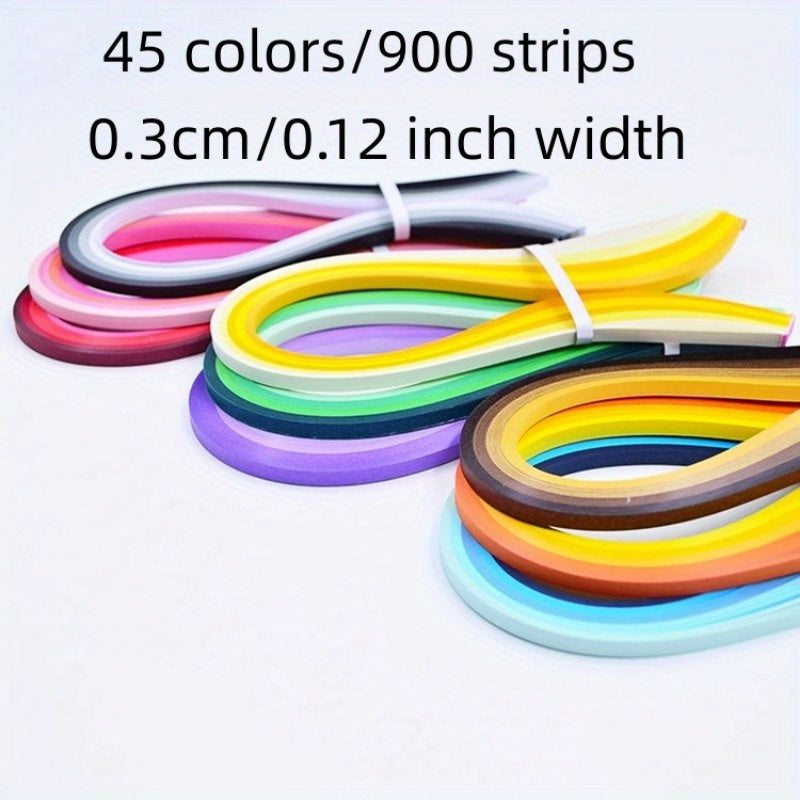 900 Strips Multicolor Quilling Paper Set 15-35-21 Inches Long Quilling Strip 3.5