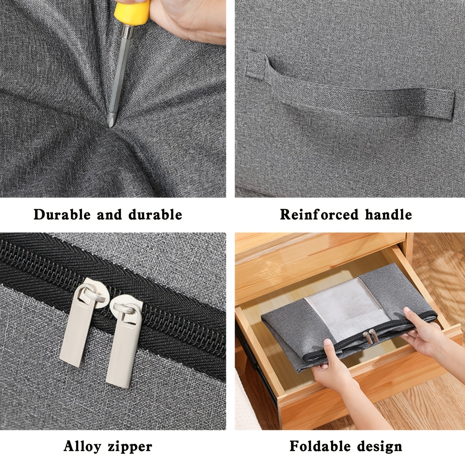 Bed Bottom Storage Bag Clothes Quilt Storage Bag With Transparent Window