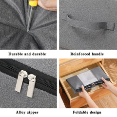 Bed Bottom Storage Bag Clothes Quilt Storage Bag With Transparent Window