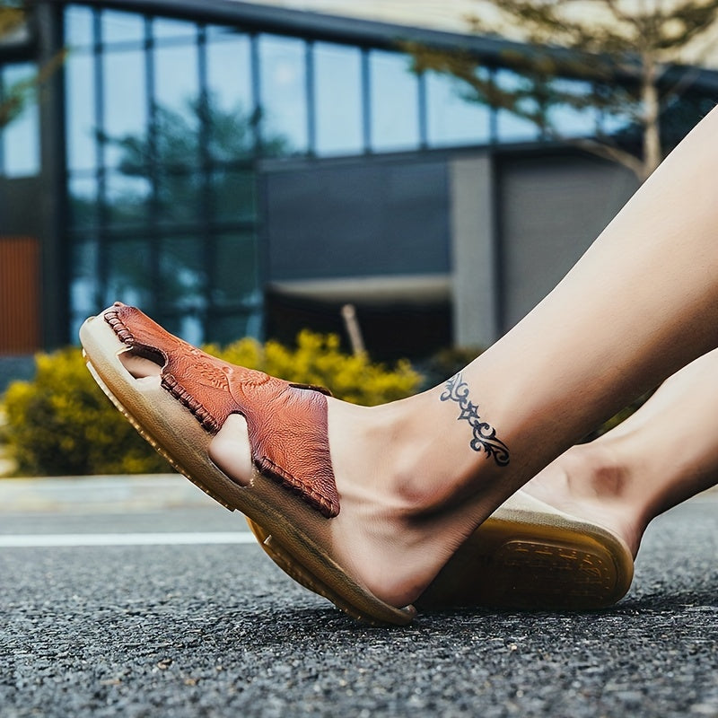 Men's Outdoor Slip On Slides Casual Slippers