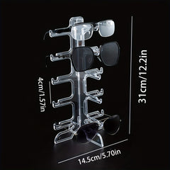 Clear Glasses Display Rack Eyeglasses Sunglasses Storage Stand Holder
