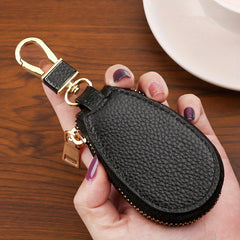 Mini Leather Key Holder Keychain Case Wallet Key Storage Case