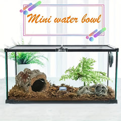 2pcs Spider Micro Water Bowls Mini Ceramic Dish For Spider Tarantula Millipede