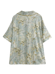 Cockatiel Lounge Set Short Sleeve Button Up Shirt & Short