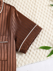 Boys 2pc Short-Sleeve Trousers Loungewear Set