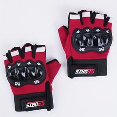 Kids' Half Finger Outdoor Cycling Gloves - Non-slip Sunscreen Breathable