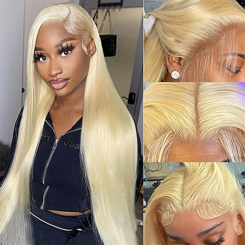 Blonde Lace Front Brazilian Virgin Human Hair Wig for Women