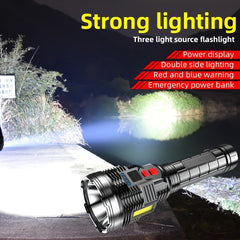 5000LM High Power Flashlight Multifunctional Charging Torch with Side Light COB