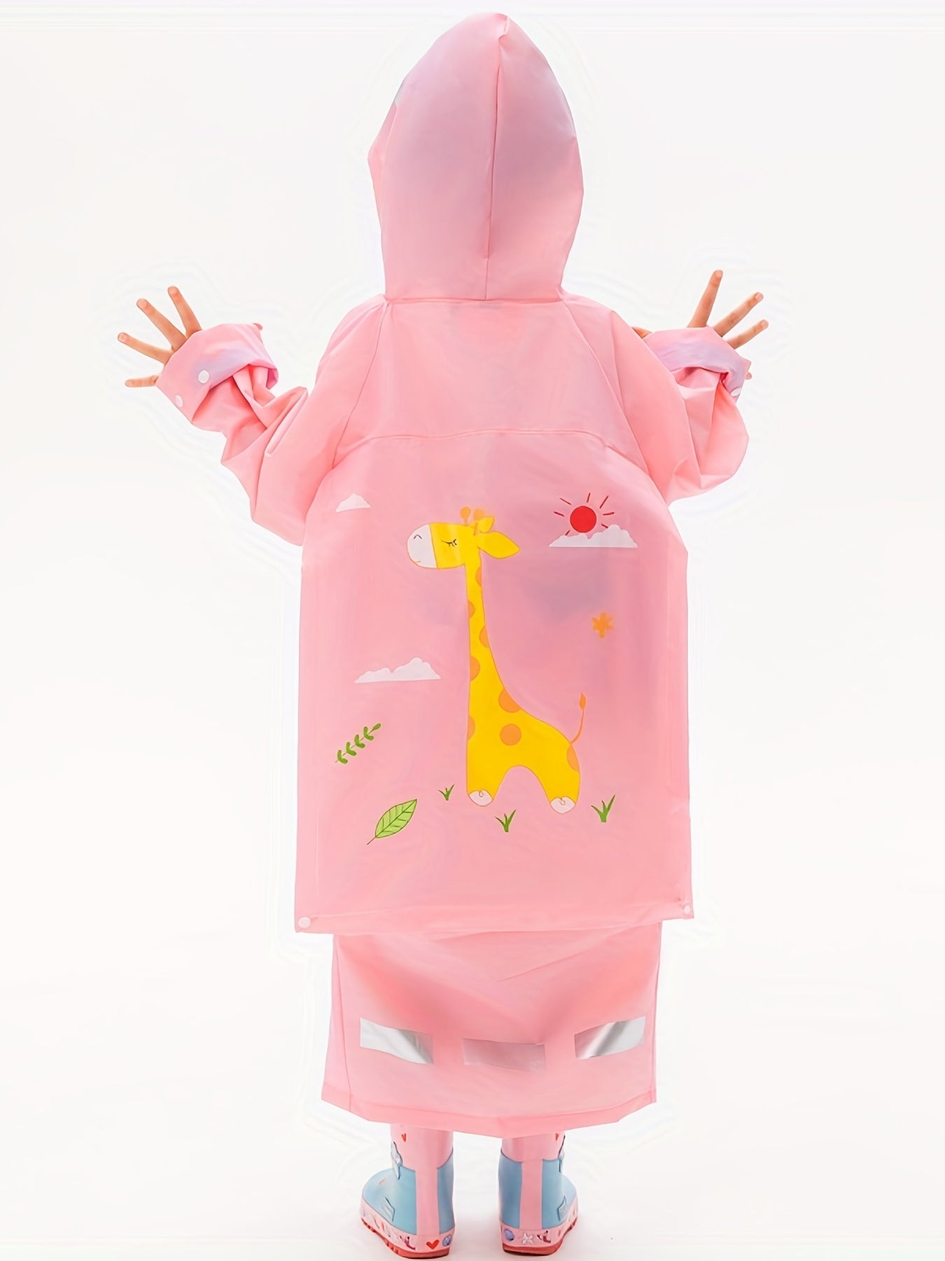 Waterproof Animal Poncho for Toddler Girls