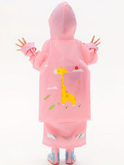 Waterproof Animal Poncho for Toddler Girls