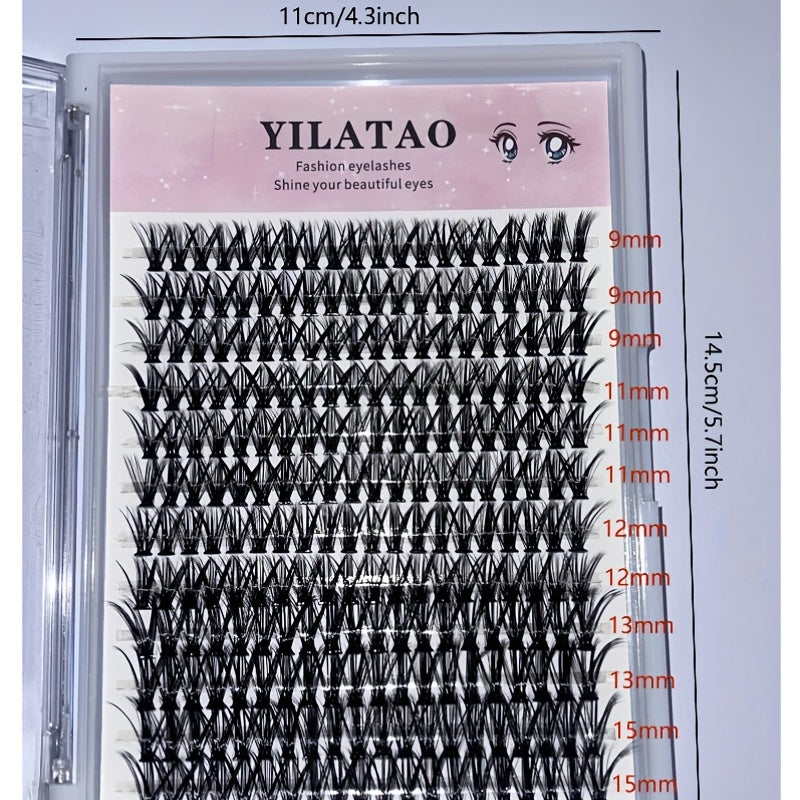 240 Clusters 30D False Eyelashes DIY Extensions D Curl Long Lashes Faux Mink