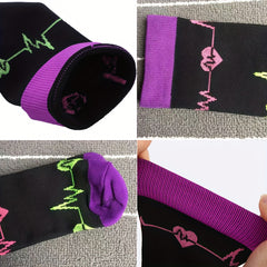 Striped Compression Sports Socks Anti slip Breathable Knee High Socks