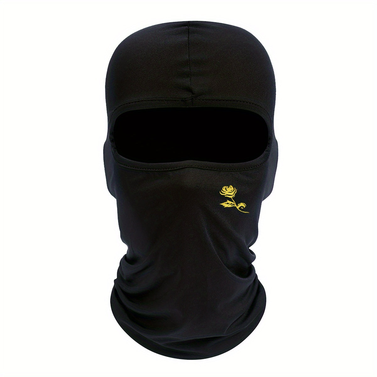 Rose Printed Mask Hood for Men and Women - Windproof and Sunscreen Sun Hat