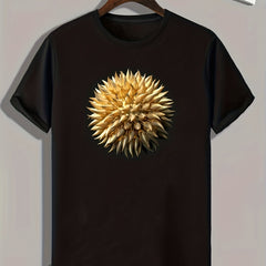 Spiny Stuffs Print Men's Graphic T-shirt Casual Comfy Tees For Summer