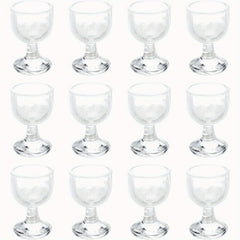 50pcs Mini Tall Cups 21x14mm Red Wine Glass Model Crafts Dollhouse Party Favors