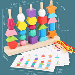 Montessori Beaded Columns for Toddlers Gift