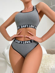 Criss Cross Back Sports Bra Set