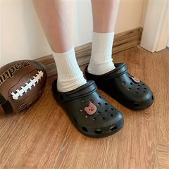 Women's Bear Clogs Slip On Slide Shoes Sandals