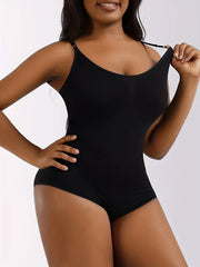 Solid Cami Bodysuit Sexy Sleeveless Slim Summer Bodysuit