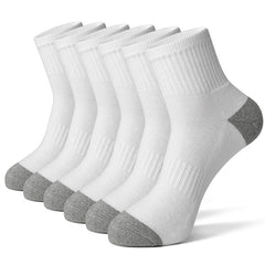 6 Pairs Colorblock Sports Socks for Women