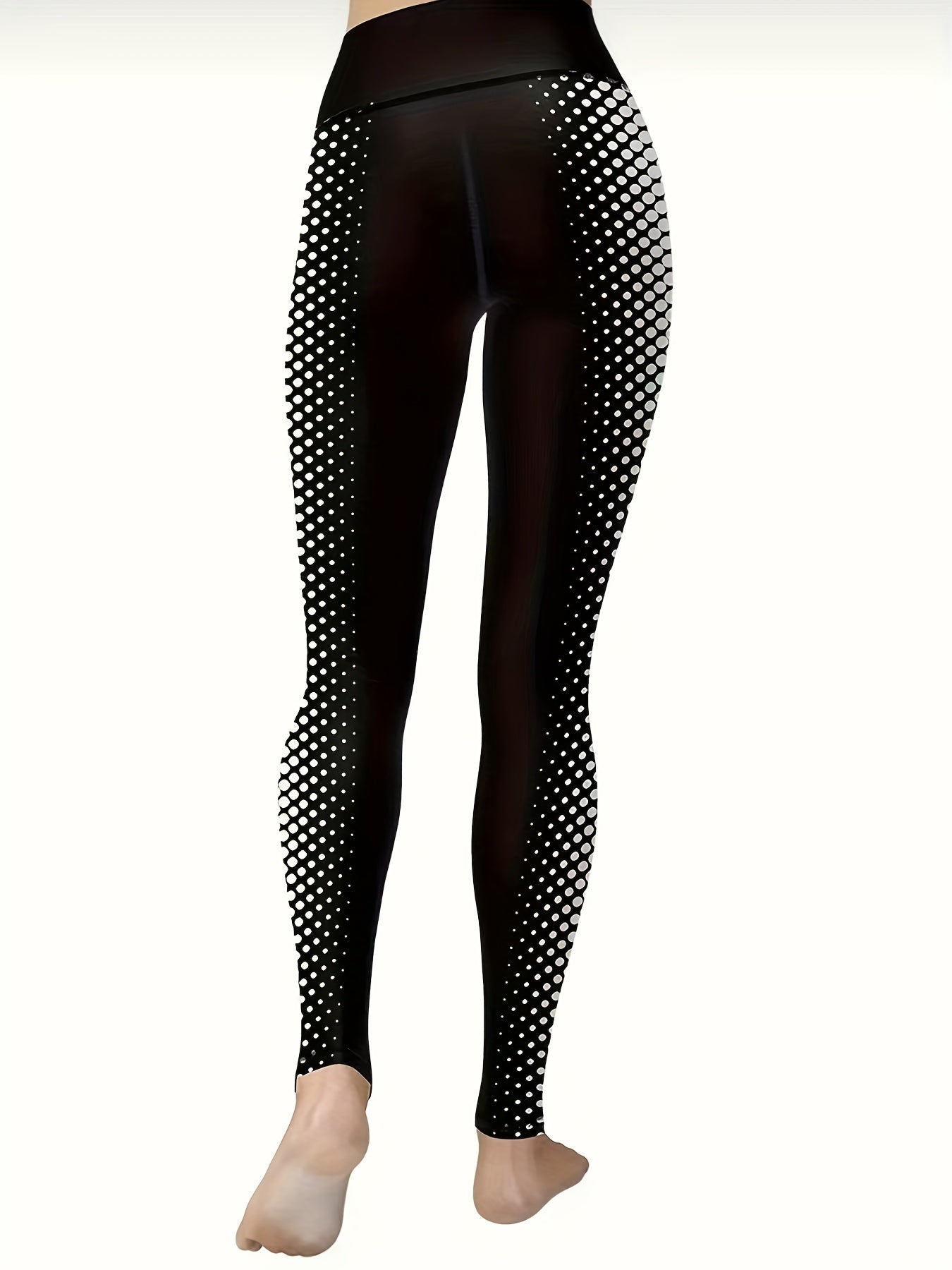 Print High Waist Sports Leggings for Yoga Fitness
