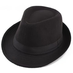 Plaid Top Hat Flannel Jazz Hat Autumn Winter Casual Hat For Men