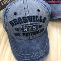Washed Cotton Baseball Cap Hip hop Street Dance Sun Hat NYS Hat S