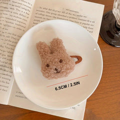 Kids Plush Rabbit Hair Clip - Cute Hair Accessory