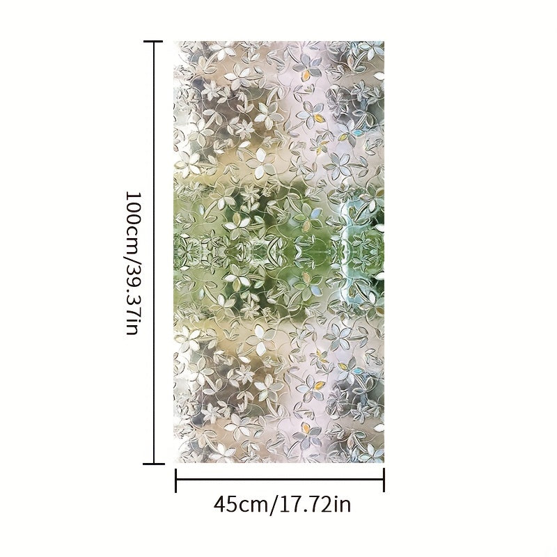 Small Flower Electrostatic Glass Window Film for Home Decor